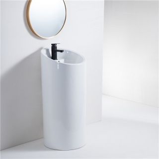 Раковина  CeramaLux P7030L белая  45.5 см